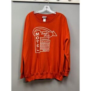 Schitts Creek Motel Orange Graphic Sweatshirt TV Show Fan Apparel